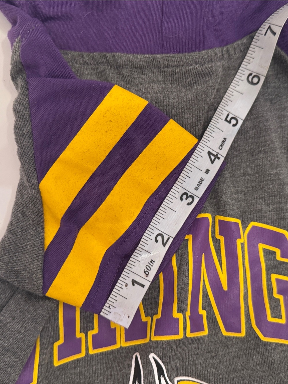 Minnesota Vikings NFL Dog Cat Throwback Hoodie Tee by Pets First - Size Small - Picture 14 of 15